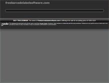 Tablet Screenshot of freebarcodelabelsoftware.com